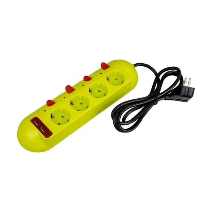 ÇOK SATAN Vea Ve-e40usb 4lü 2 Usbli 1.5 Metre Ayrı Anahtarlı Grup Priz