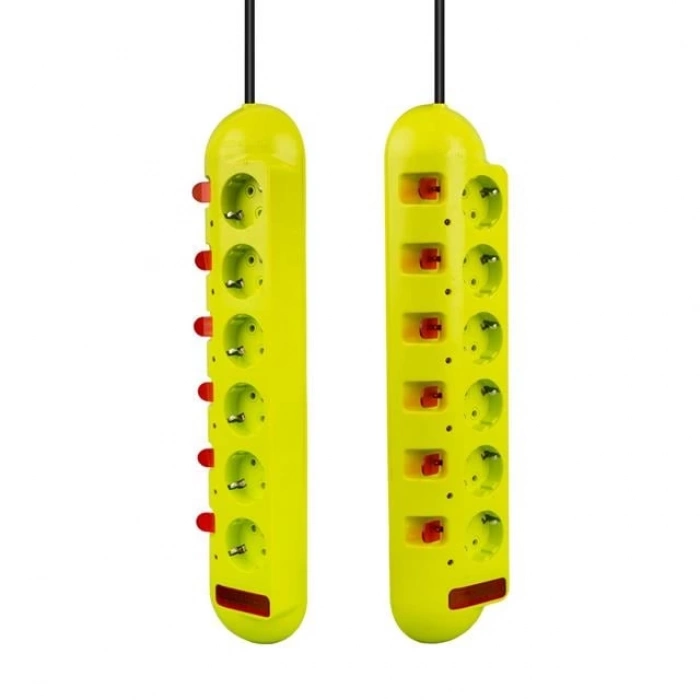 ÇOK SATAN Vea Ve-e60 6lı 1.5 Metre Ayrı Anahtarlı Grup Priz