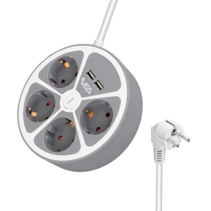 ÇOK SATAN Vea Ve-g604yu 4lü 2 Usb’li Anahtarlı 1.5 Metre Grup Priz