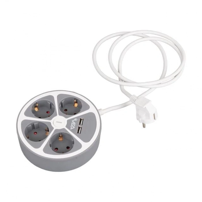 ÇOK SATAN Vea Ve-g604yu 4lü 2 Usb’li Anahtarlı 1.5 Metre Grup Priz