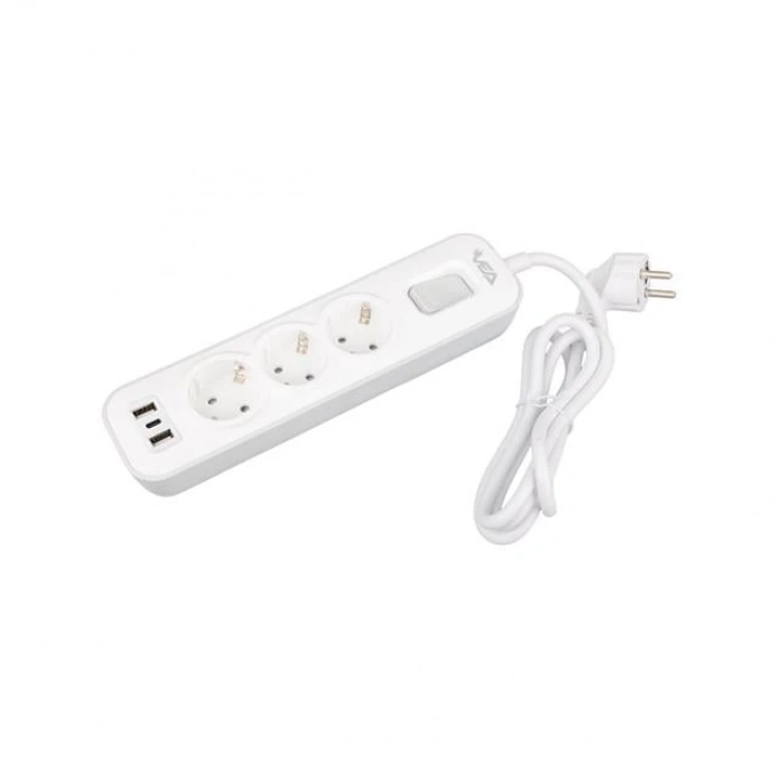 ÇOK SATAN Vea Ve-nova103u A Class 3lü 2 Usbli Anahtarlı 1.5 Metre Akım Korumalı Priz