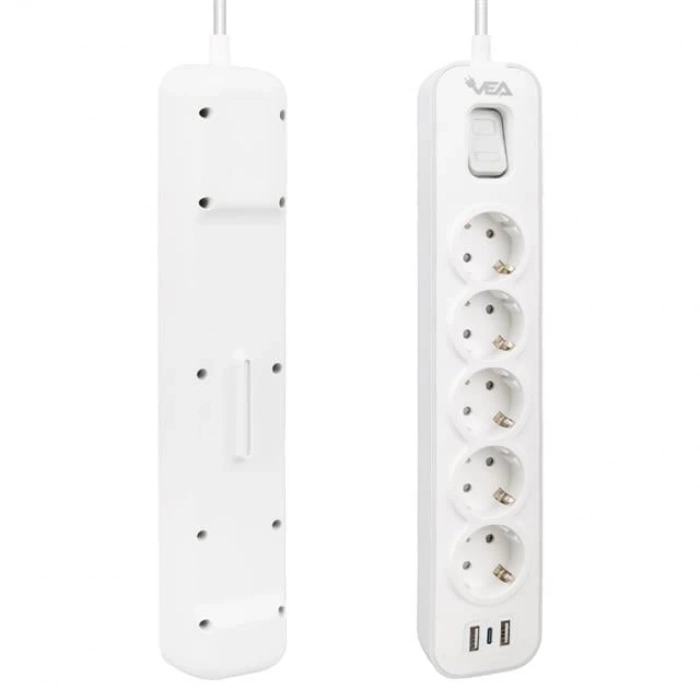 ÇOK SATAN Vea Ve-nova105u A Class 5li 2 Usbli Anahtarlı 1.5 Metre Akım Korumalı Priz