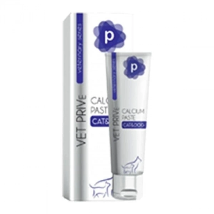 ÇOK SATAN Vet Prive Veterinary Calcium Paste Kedi ve Köpekler için Kemik Destekleyici Malt Macunu 100 Gr