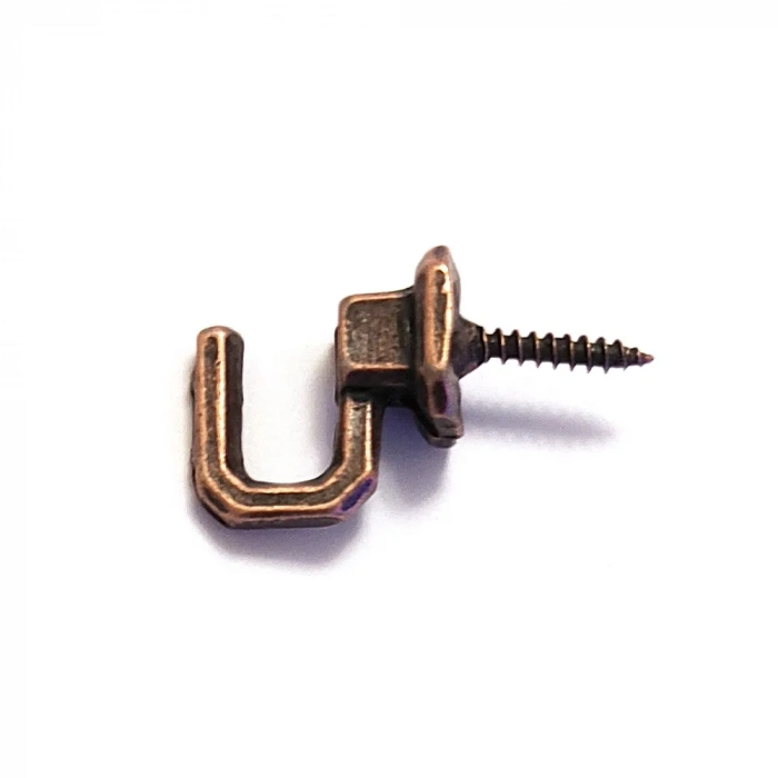 ÇOK SATAN Vidalı Kanca, Askı Küçük - 15x23mm, Eskitme - 100 Adet