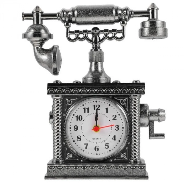 ÇOK SATAN Vintage Telefon Tasarımlı Masa Saati