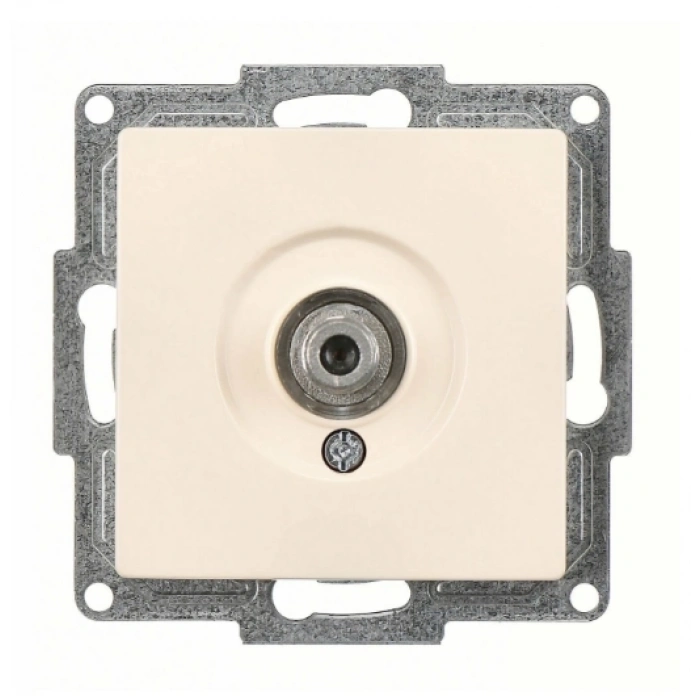 ÇOK SATAN Visage Krem Televizyon Prizi F Konnektörlü Çerçevesiz - Priz ve Anahtar İçin Uyumlu Çerçeve