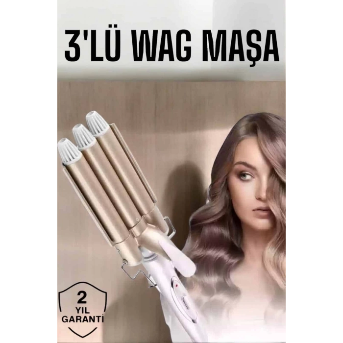 ÇOK SATAN Wag Maşa Negatif İyon Teknolojili Isı Ayarlı Saç Maşası