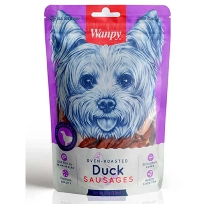 ÇOK SATAN Wanpy Ördek Etli Sosis Köpek Ödül Maması 100 Gr