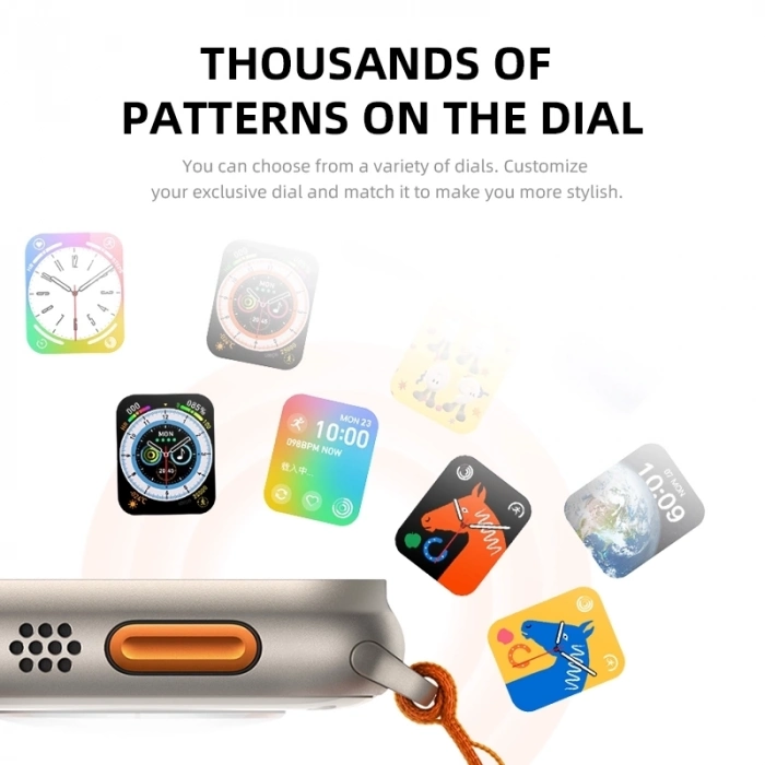 ÇOK SATAN Watch 8 Hw8 Ultra Adventure 2.02inc Siri Nfc Bluetooth Arama Ios Android Uyumlu Akıllı Saat