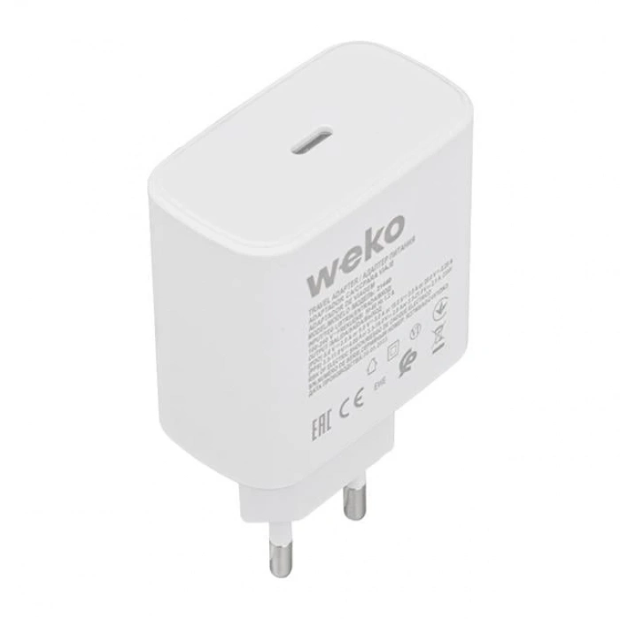 ÇOK SATAN Weko Wk-21440 S11-c 25 Watt Telefon Şarj Başlık Adaptörü + Type-c To Type-c Kablo