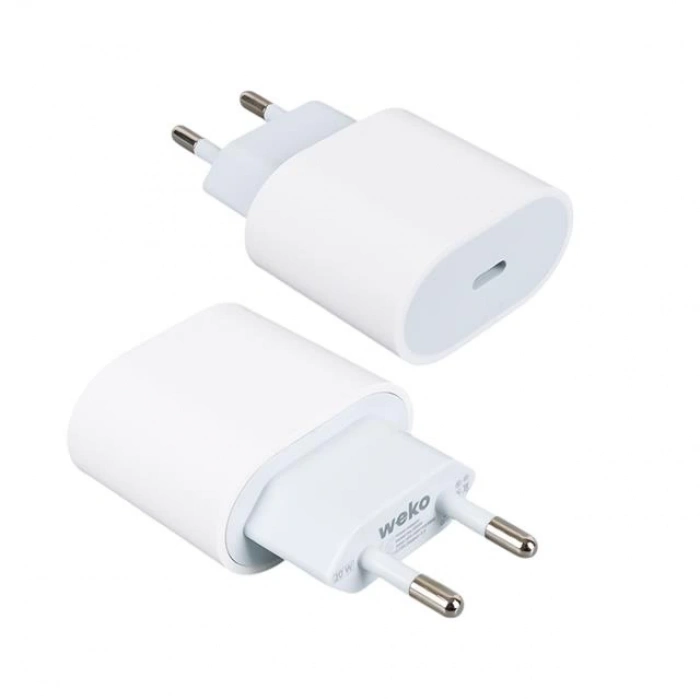 ÇOK SATAN Weko Wk-26524 Beyaz Pd 20 Watt Iphone Type-c Hızlı Şarj Başlığı