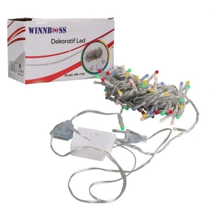 ÇOK SATAN Winnboss Wn-1182 Rgb Renkli 10 Metre Dekoratif Led Yılbaşı Işığı 5 Watt Ac220v