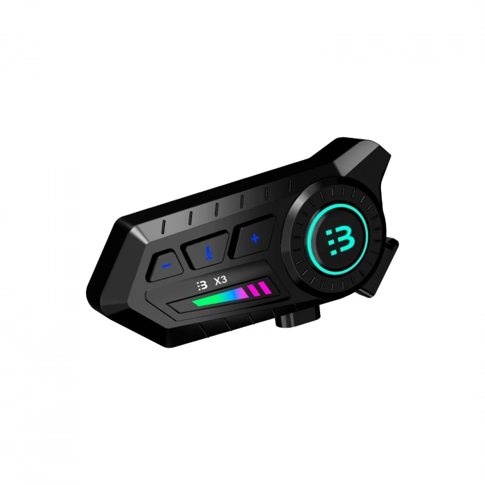 ÇOK SATAN X3 Motor Kask Kulaklık Rgb Modlu Su Geçirmez 5.3 Bluetooth Intercom