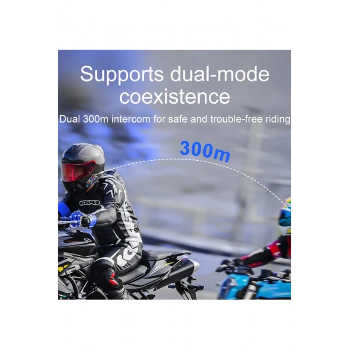ÇOK SATAN Y20 Max Motosiklet Bluetooth 5.3 Kask Intercom 2 Kişi 300 Metre Eşleşme Özellikli