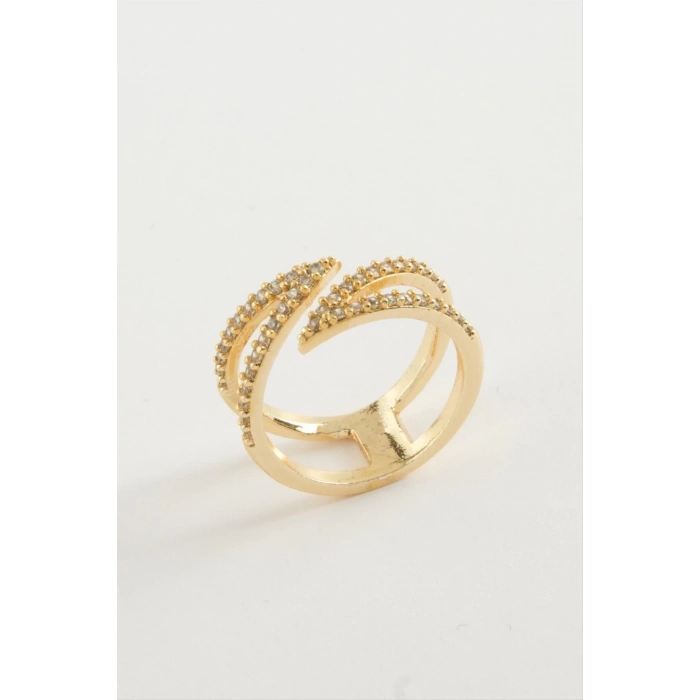 ÇOK SATAN Yaprak Zirkon Taşlı Yüzük