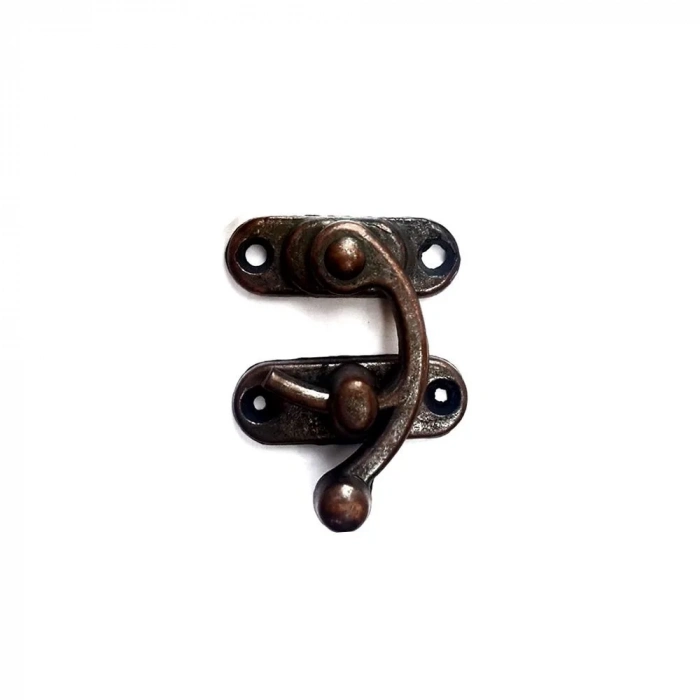 ÇOK SATAN Yay Gözü, Ahşap Kutu Klipsi - Küçük 28x33 mm, Antik, 100 Adet