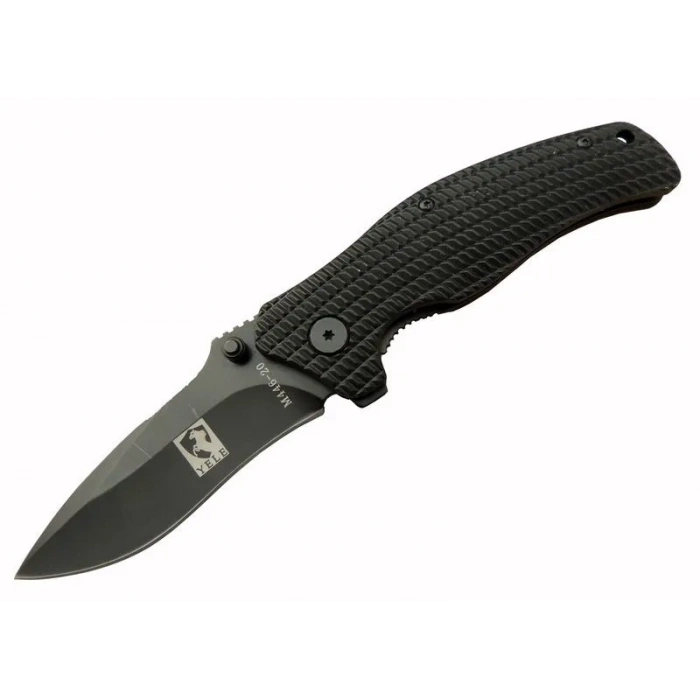 ÇOK SATAN Yele M446 Siyah Kamp Çakı 20cm - Yarı Otomatik, Kemerlikli