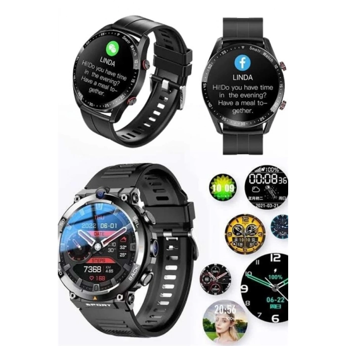 ÇOK SATAN Yeni Nesil Akıllı Saat Arama Cevaplayan Uzun Pil Ömrü Müzik Dinleme