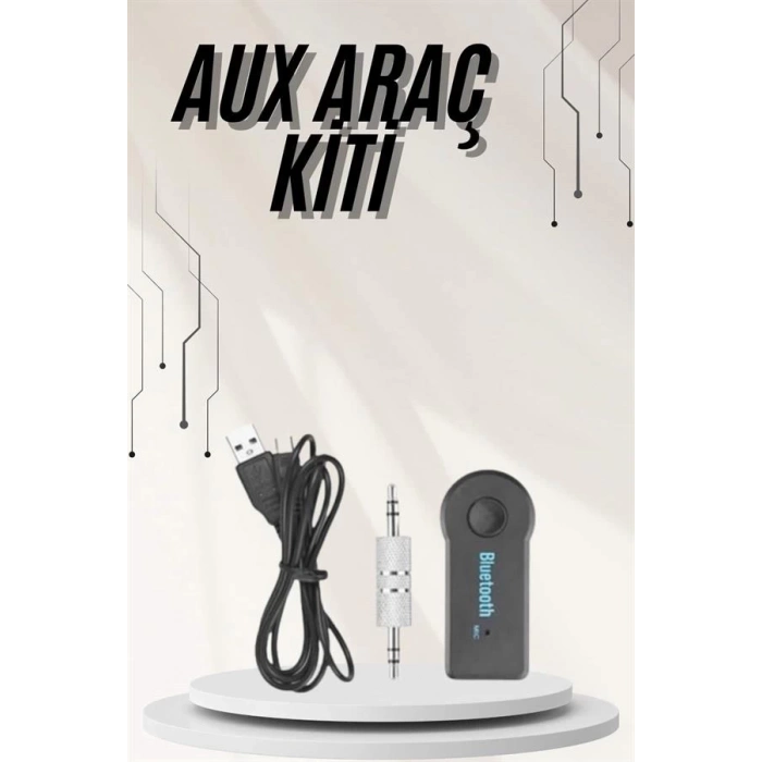 ÇOK SATAN Yeni Nesil Bluetooth Aux Araç Kiti Siyah TV Tablet Telefon Araç Araba