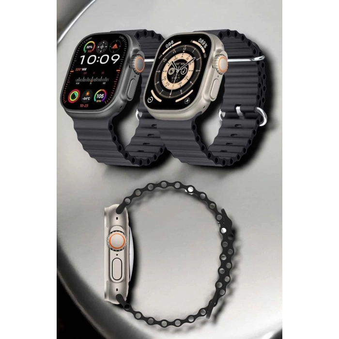 ÇOK SATAN Yeni Nesil Ultra Akıllı Saat Titreşimli, Uyku & Sağlık Takibi, Çift Kordon