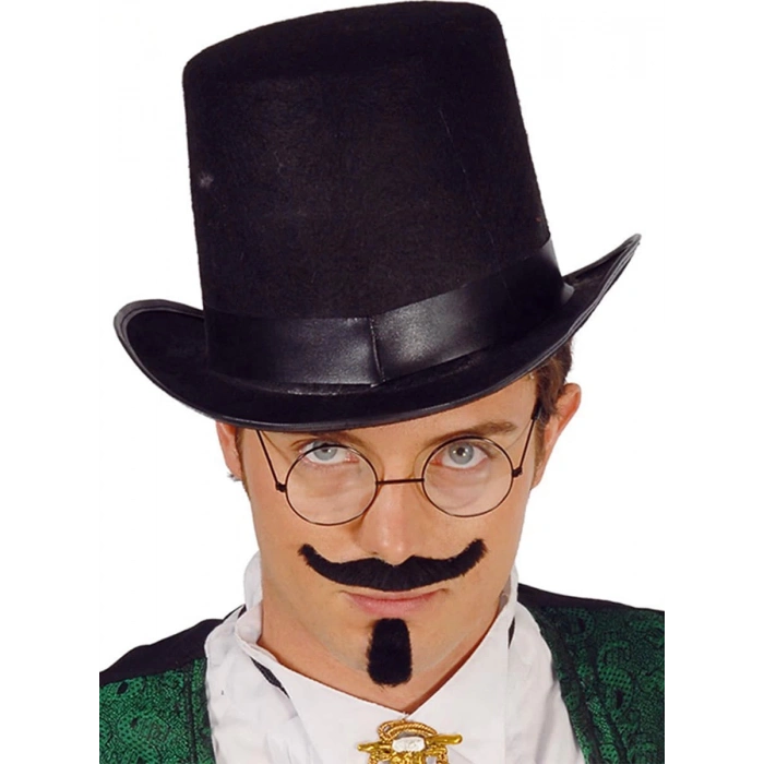 ÇOK SATAN Yetişkinler İçin Siyah Renk Ringmaster Sihirbaz Şapkası Silindir Şapka