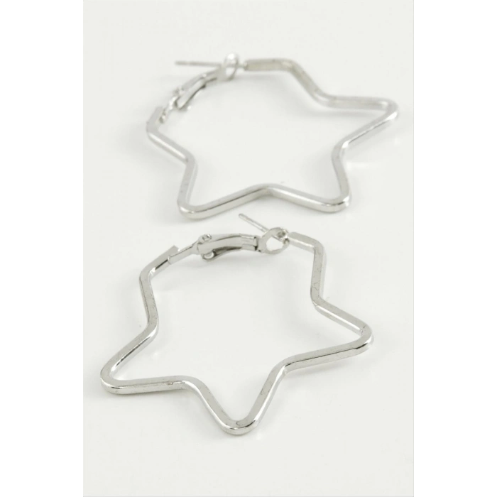 ÇOK SATAN Yıldız Halka Küpe 6 cm