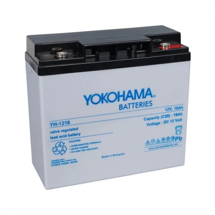 ÇOK SATAN Yokohama Yh-121.8 12 Volt - 18 Amper Akü (181x76x167 Mm)
