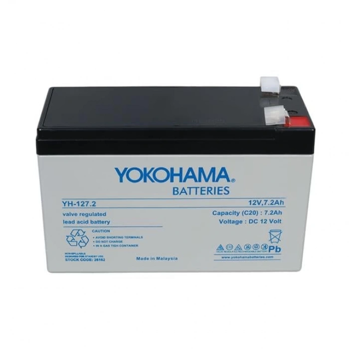 ÇOK SATAN Yokohama Yh-127.2 12 Volt - 7.2 Amper Upsler İçin Akü (150x65x90 Mm)