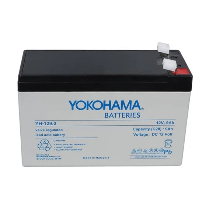 ÇOK SATAN Yokohama Yh-129.0 12 Volt - 9 Amper Akü (150x65x90 Mm)