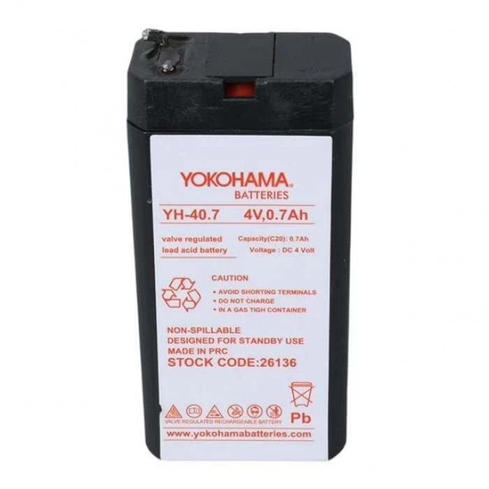 ÇOK SATAN Yokohama Yh-40.7 4 Volt - 0.7 Amper Akü (34x22x64 Mm)