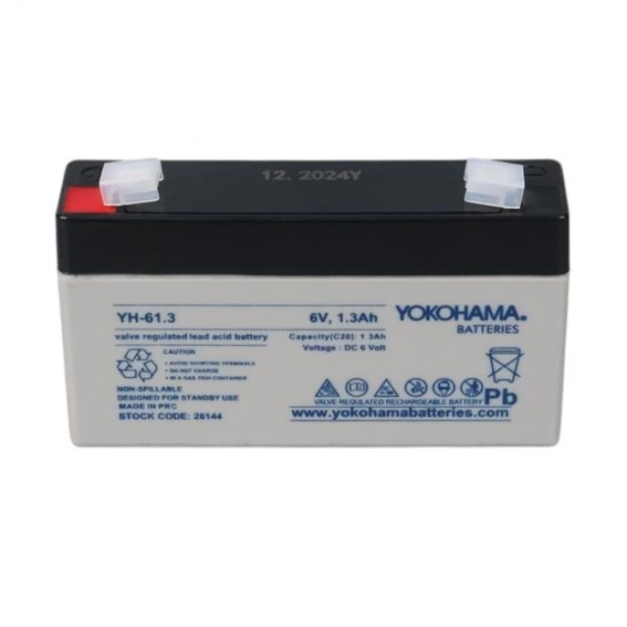 ÇOK SATAN Yokohama Yh-61.3 6 Volt - 1.3 Amper Akü (98x25x52 Mm)