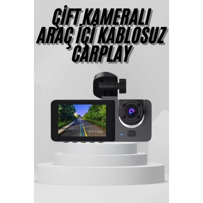 ÇOK SATAN Yol Kayıt Araç Kamerası HD DVR 3 Kameralı 2.0in Ekranlı Ön İç Arka