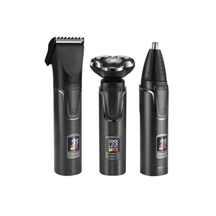 ÇOK SATAN Yüksek Performanslı 3 Başlıklı Profesyonel Şarjlı Islak ve Kuru Kullanıma Uygun