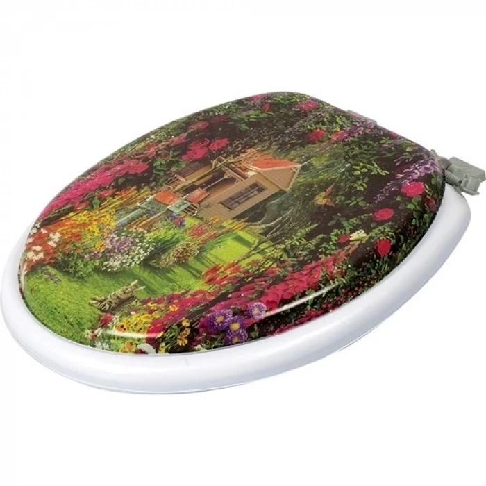 ÇOK SATAN Yumuşak Süngerli Puf Klozet Kapağı Desenli