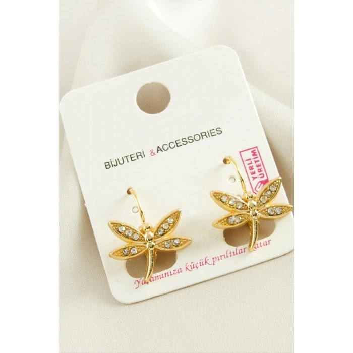 ÇOK SATAN Yusufçuk Taşlı Klipsi Küpe