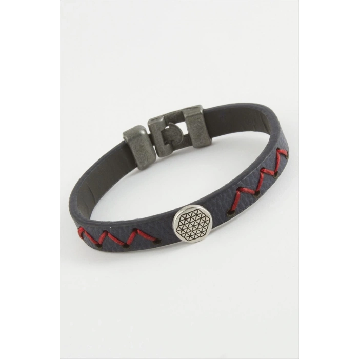 ÇOK SATAN Zemin Desenli Kaliteli Suni Deri Bileklik