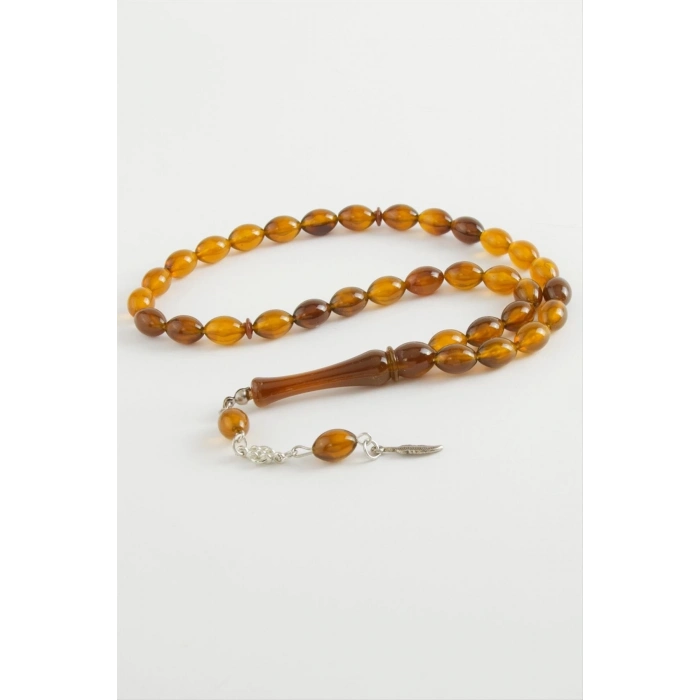 ÇOK SATAN Zeytin Şekilli Plastik Tesbih 8*11 mm