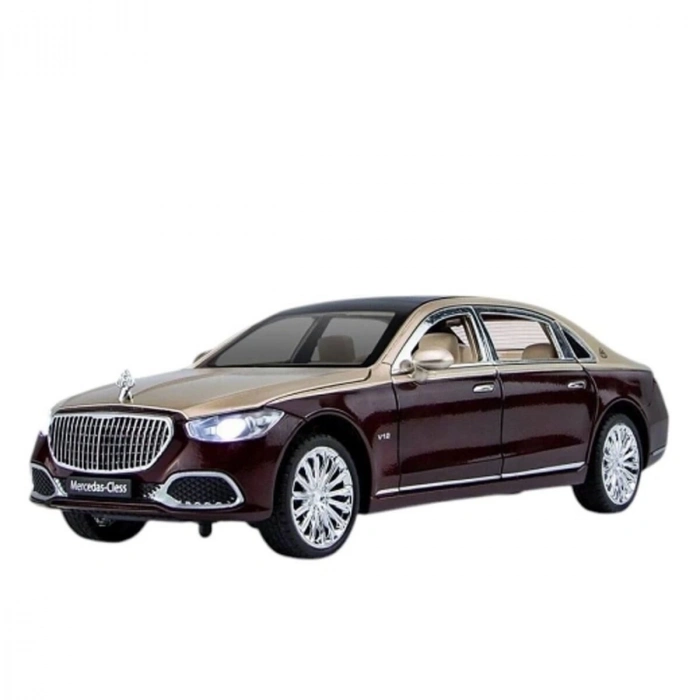 ÇOK SATAN ZHD-B2409 - Vardem  Çek Bırak Işıklı ve Sesli Model MB Metal Araba 1:24