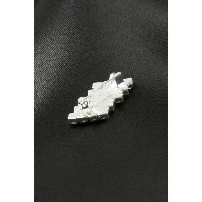 ÇOK SATAN Zikzak Taşlı Broş