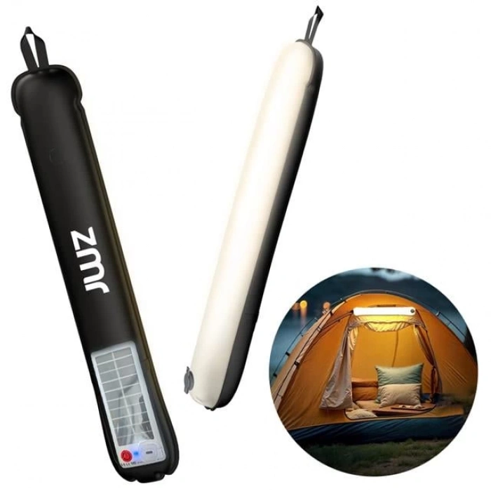 ÇOK SATAN Zmr Zmr-385 Katlanır Şişirilebilir Beyaz Ledli Aydınlatma Tüpü Usb Ve Güneş Enerjisi Şarjlı Armatür