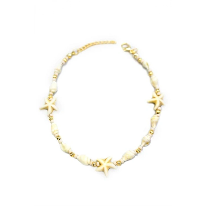 Deniz Kabuğu Halhal - Beyaz