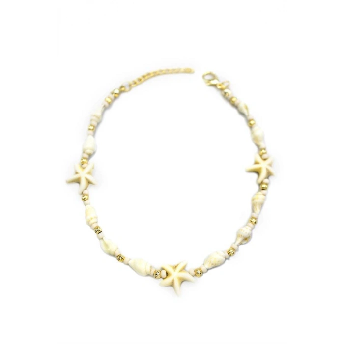 Deniz Kabuğu Halhal - Beyaz