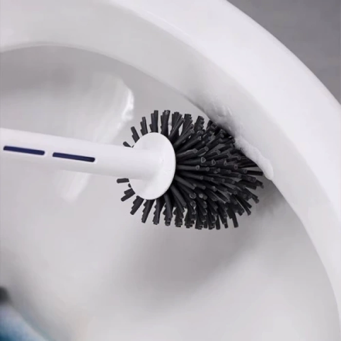 Deterjan Hazneli Silikon Tuvalet Fırçası