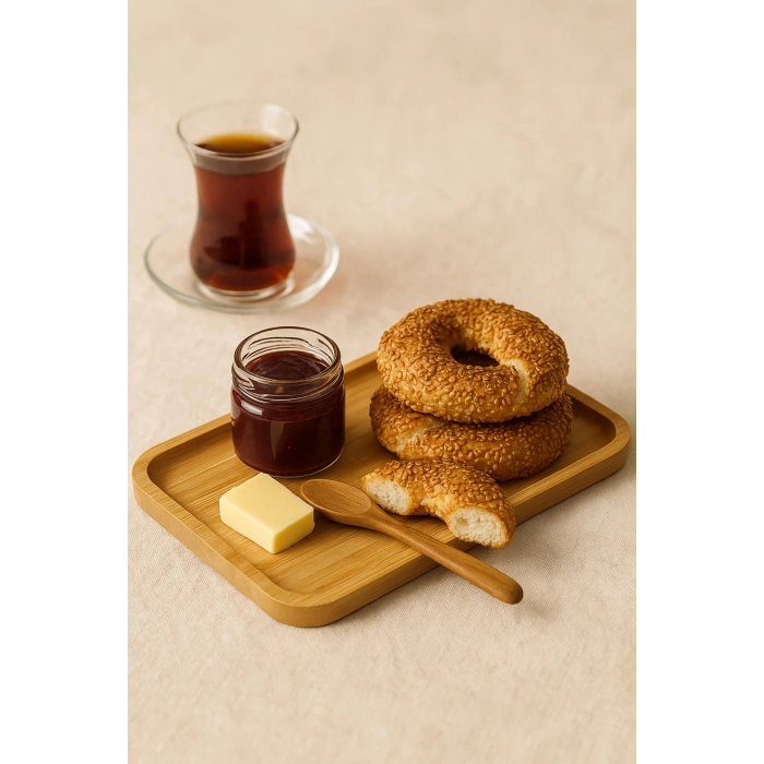 Dikdörtgen Bambu Sunumluk 14x24 cm