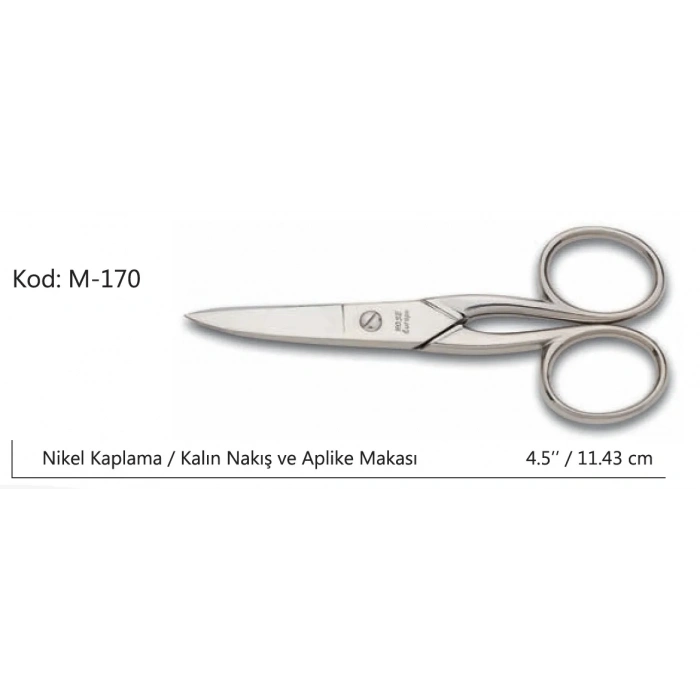 Europe Kalın Nakış Makası Süper Kalite No:4.5 11,43 Cm