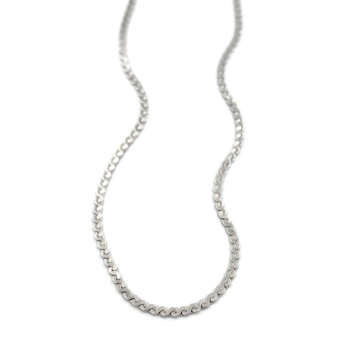 Ezme Zincir Sonsuzluk Kolye - Gümüş