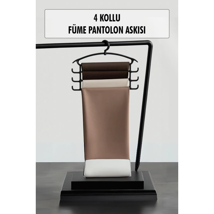 Füme Pantolon Askısı & Dolap Düzenleyici Askı