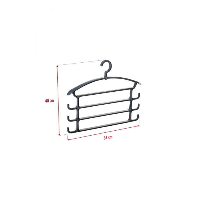 Füme Pantolon Askısı & Dolap Düzenleyici Askı