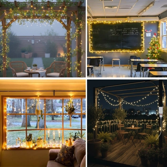 Günışığı Renk 5 Farklı Işık Modlu 10 Metre Eklemeli Dekor Boncuk Model Dekoratif Led