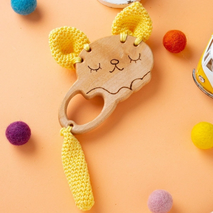 Hobi Baby Yunus Balığı Figürlü Organik Ahşap Diş K